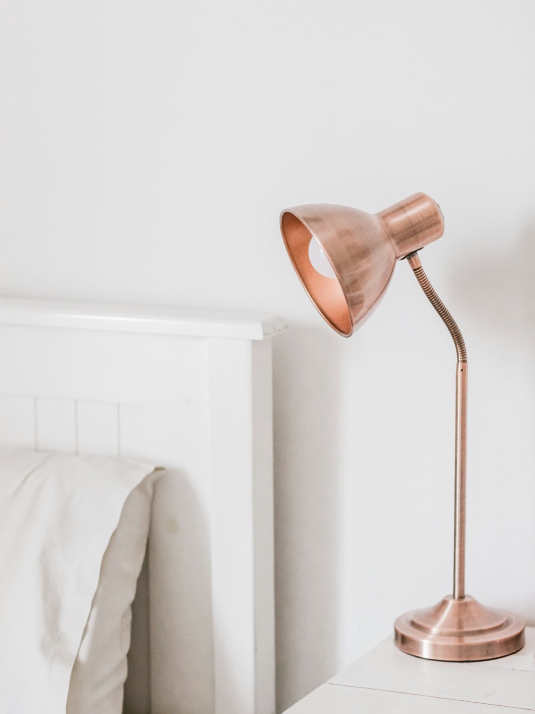Tidy bedside after a room reset