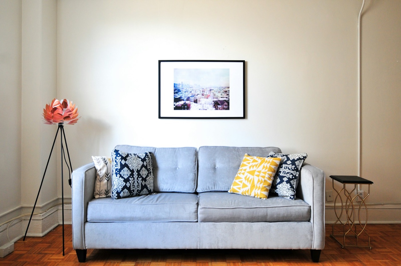 Living room post-clean